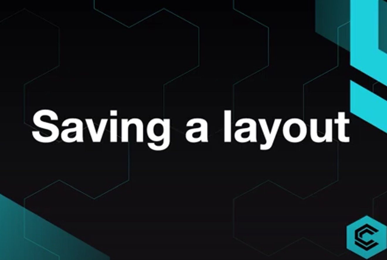cPro – Saving a layout