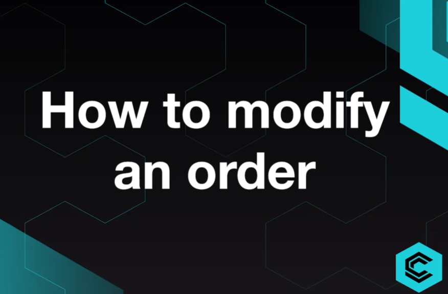 cPro – How to modify an order